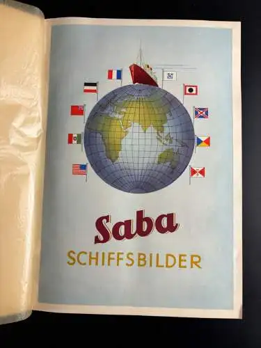 Saba Schiffsbilder Sammelalbum sehr schön vollständig Zigarettenbilder y0020