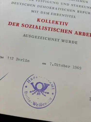 Original DDR Urkunden Konvolut verschiedene Personen sehr schön y0015