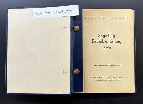 DDR GST Ausbildungsnachweis Flugbuch Erlaubnisschein Leistungskarte selten y0008