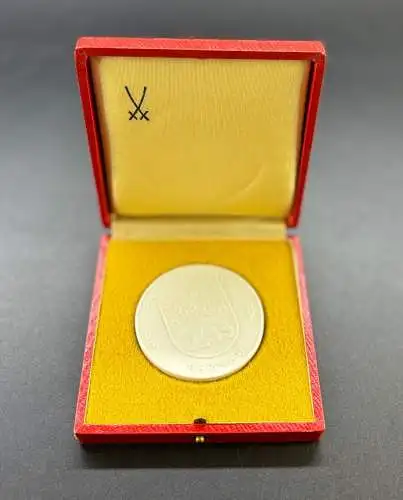 Meissen Medaille für besondere Leistungen Bernau in OVP y0066