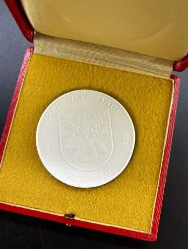 Meissen Medaille für besondere Leistungen Bernau in OVP y0066