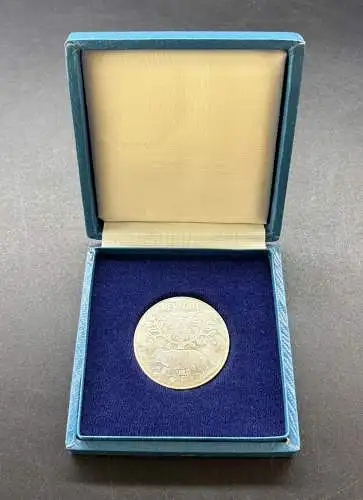 Alte Medaille Bernau Steintor aus Metall in OVP y0057