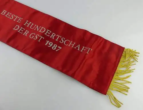 Fahnenschleife: Beste Hundertschaft der GST 1987 Für hervorragende Le, Orden2809