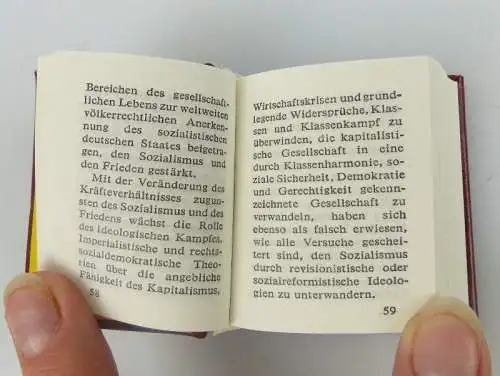 Minibuch: Programm der sozialistischen Einheitspartei Deutschlands bu0743