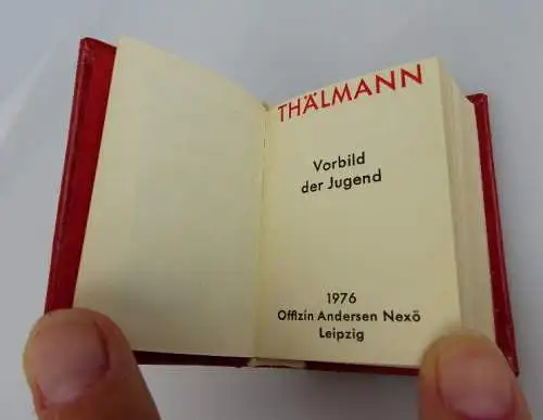 Minibuch: Vorbild der Jugend Thälmann bu0249