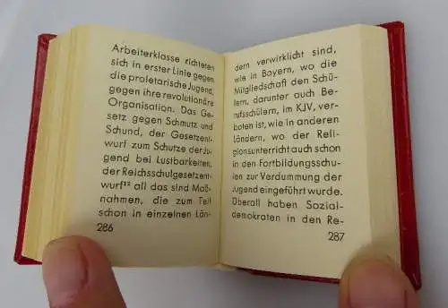 Minibuch: Vorbild der Jugend Thälmann bu0249