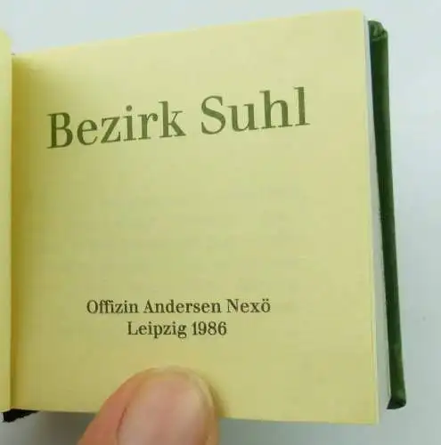 Minibuch : Bezirk Suhl , Verlag Zeit im Bild Dresden 1986  /r640