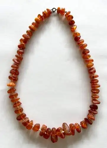 schöne alte Kette Naturbernstein Amber K020