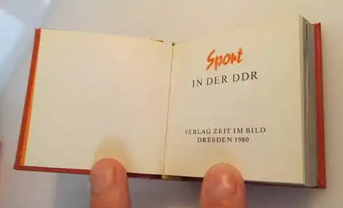 Minibuch: Sport in der DDR Verlag Zeit im Bild Dresden 1980 bu0158