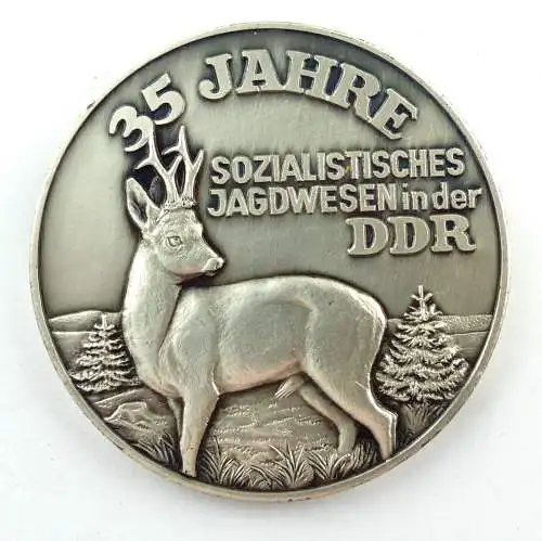 e9510 Medaille 35 Jahre sozialistisches Jagdwesen DDR gewidmet J.G. Obervogtland