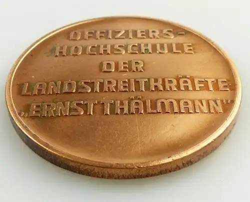 e11625 Original alte Medaille Offiziershochschule der Landstreitkräfte in OVP