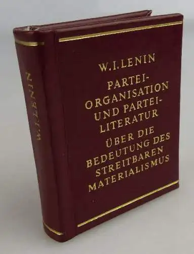 Minibuch: Parteiorganisation und Parteiliteratur über die Bedeutung des Buch1591