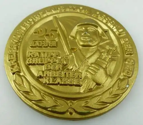 Medaille: 25 Jahre Kampfgruppen der Arbeiterklasse Dessau Kreispartei, Orden1492