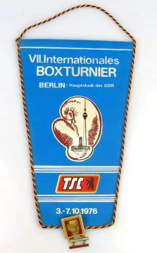 Wimpel: VII. Internationales Boxtunier + Abzeichen Boxtunierleitung / r013