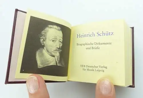 Minibuch: Heinrich Schütz biographische Dokumente und Briefe e224