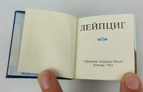 Minibuch: Leipzig auf russisch mit passendem Steckeinband bu0843