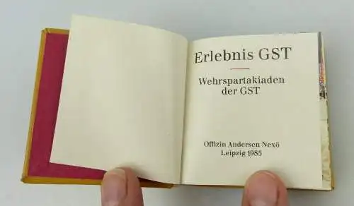 Minibuch: Erlebnis GST Wehrspartakiaden der GST Offizin Andersen Nexö bu0815