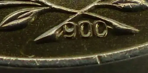 Medaille für treue Dienste in der NVA in 900 Silber, Punze 5 (Orden769)