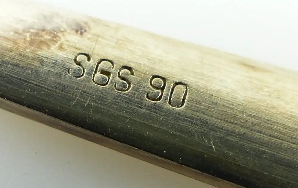 Original altes Besteck SGS in 90er Silberauflage Silberwarenfabrik Görlitz e703 4