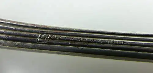 altes Fischvorlegebesteck Vorlegegabel und Vorlegemesser Silberauflage e513