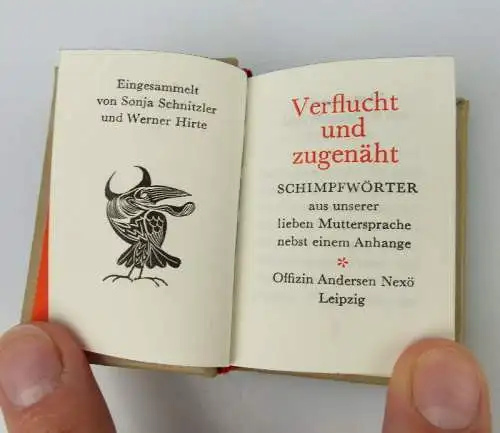 Minibuch verflucht und zugenäht Sonja Schnitzler Werner Hirte bu0910