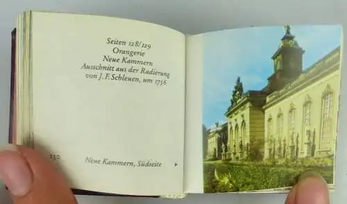 Minibuch Sanssouci 1989 Auflage 3 Generaldirektion staatliche Schlösser