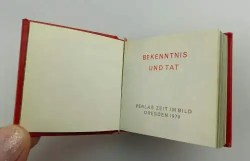 Minibuch: Bekenntnis und Tat 1979 + mit persönlicher Widmung! + e092