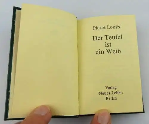 Minibuch: Der Teufel ist ein Weib , Verlag neues Leben Berlin 1985 / r033