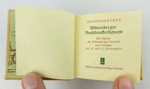 Minibuch: Wittenberger Buchdruckersignets Offizin Andersen Nexö e820