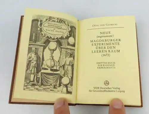 Minibuch: Neue Magdeburger Experimente über den leeren Raum  bu0857