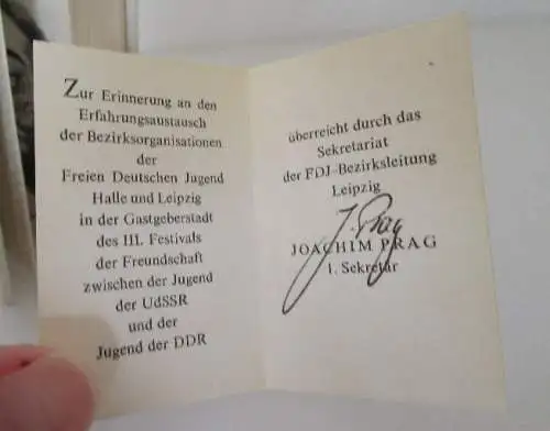 Minibuch Pablo Neruda Gedichte mit Danksagung innenliegend bu0154