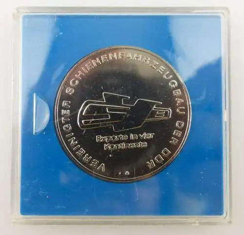 Anstecknadel Intermat + Medaille: Vereinigter Schienenfahrzeugbau der DDR, so317