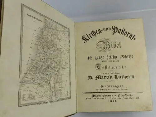 original Kirchen & Pastoral Bibel 1831 mit ca. 50 Kupfestichen SELTEN, Buch1638