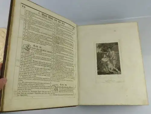 original Kirchen & Pastoral Bibel 1831 mit ca. 50 Kupfestichen SELTEN, Buch1638