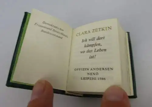 Minibuch Clara Zetkin Ich will dort kämpfen wo das Leben ist bu0378