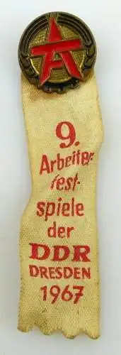 Abzeichen 9. Arbeiterfestspiele der DDR Dresden 196 Orden1010