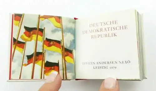 E11268 Minibuch Deutsche Demokratische Republik mit Vorwort zur Erinnerung an