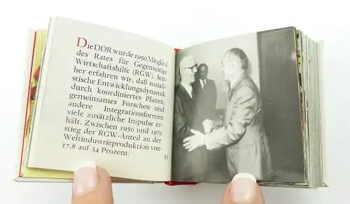 E11268 Minibuch Deutsche Demokratische Republik mit Vorwort zur Erinnerung an