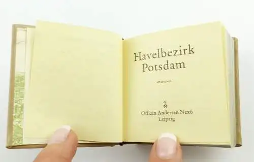 E11267 Minibuch Havelbezirk Potsdam mit Widmung Neuer Weg Offizin Andersen Nexö