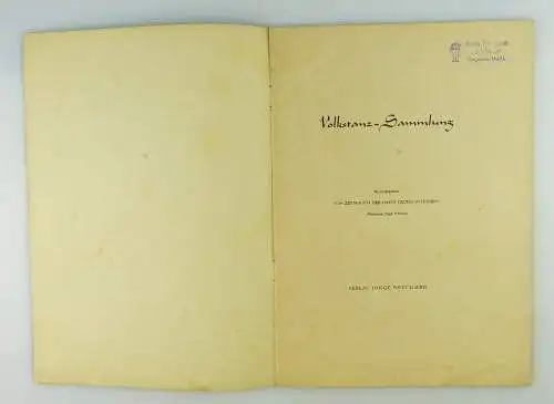 Zeitschrift: Volkstanzsammlung Verlag Junge Welt GmbH Zentralrat der FDJ e427