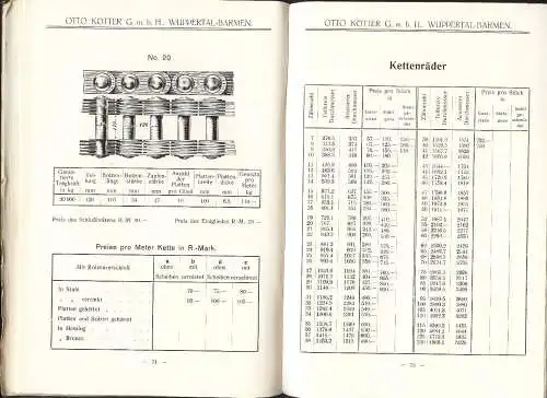 Katalog: Otto Kötter Wuppertal-Barmen Ketten-Fabrik