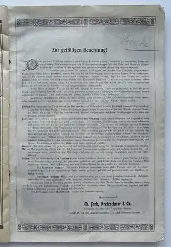 Zeitschrift Möbel Fabrik von Th.Fork.Kretzschmar & Co.