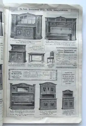 Zeitschrift Möbel Fabrik von Th.Fork.Kretzschmar & Co.