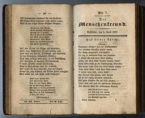 Der Menschenfreund eine christl. Zeitschift 1827