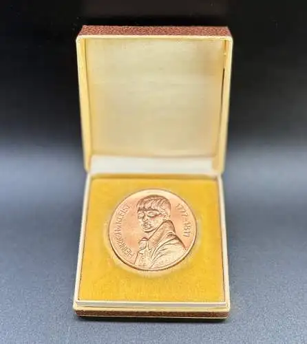 Original alte DDR Medaille Heinrich von Kleist in OVP y0064