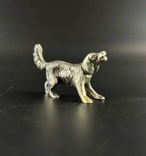 Kleiner Hund aus massivem 800 Silber y0045