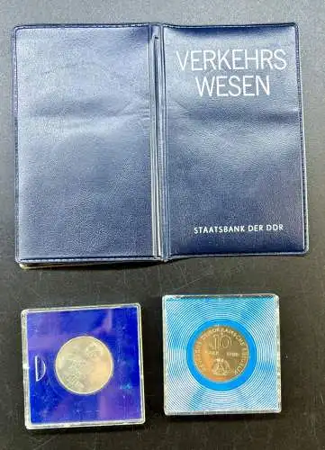 DDR Gedenkmünzen Verkehrswesen und 2x 10 Mark y0006