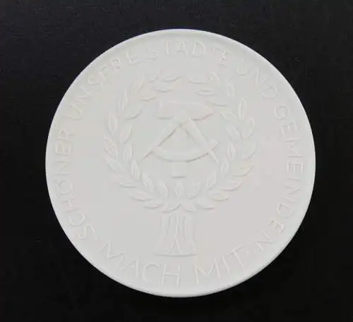 DDR Meissen Medaille Nationale Front in OVP y0002