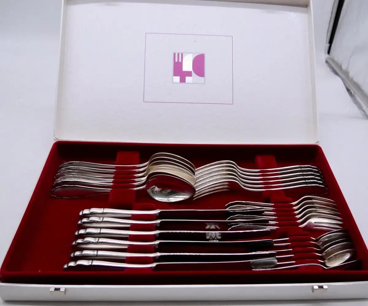 WMF Besteck 30 Teile versilbert 90 iger Auflage in OVP  H410 0