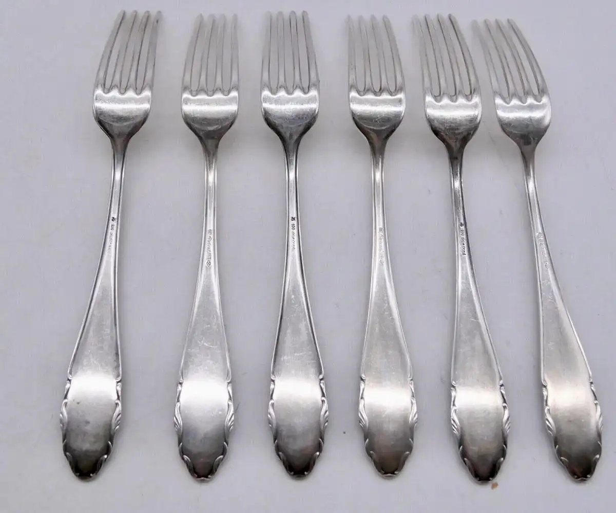 WMF Besteck 30 Teile versilbert 90 iger Auflage in OVP  H410 6